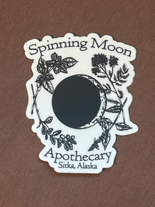 Spinning Moon Sticker